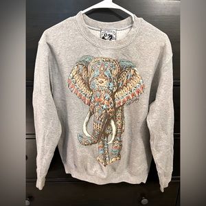 Riot Society Elephant Aztec Sweater S